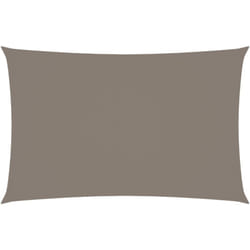 Helloshop26 - Voile toile d'ombrage parasol tissu oxford rectangulaire 2 x 5 m taupe