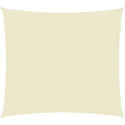 Helloshop26 - Voile toile d'ombrage parasol tissu oxford rectangulaire 3,5 x 4,5 m crème