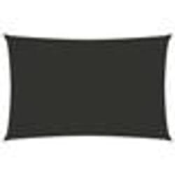 Voile toile d ombrage parasol tissu oxford rectangulaire 35 x 5 m anthracite