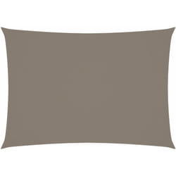 Helloshop26 - Voile toile d'ombrage parasol tissu oxford rectangulaire 3,5 x 5 m taupe