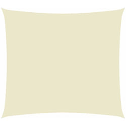 Helloshop26 - Voile toile d'ombrage parasol parasol tissu oxford rectangulaire 3 x 4 m crème