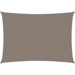 Helloshop26 - Voile toile d'ombrage parasol tissu oxford rectangulaire 3 x 4 m taupe