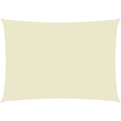 Helloshop26 - Voile toile d'ombrage parasol tissu oxford rectangulaire 3 x 4,5 m crème