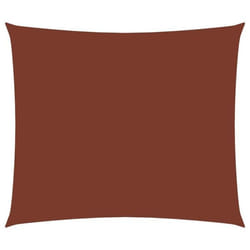 Voile toile d ombrage parasol tissu oxford rectangulaire 3 x 45 m terre cuite