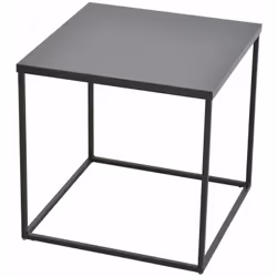 Table d'appoint carrée table basse porte plantes en métal noir Un polyvalent à gauche et/ou à droite du canapé - pratique et  ...