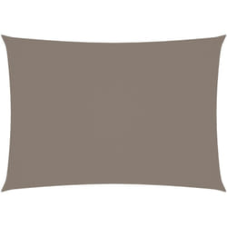 Helloshop26 - Voile toile d'ombrage parasol tissu oxford rectangulaire 3 x 5 m taupe
