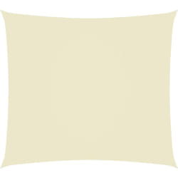 Helloshop26 - Voile toile d'ombrage parasol tissu oxford rectangulaire 4 x 5 m crème