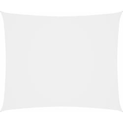 Helloshop26 - Voile toile d'ombrage parasol tissu oxford rectangulaire 4 x 6 m blanc