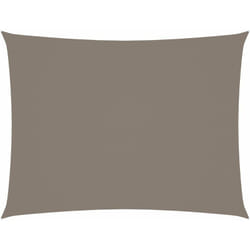 Helloshop26 - Voile toile d'ombrage parasol tissu oxford rectangulaire 4 x 6 m taupe