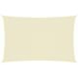 Voile toile d ombrage parasol tissu oxford rectangulaire 4 x 7 m creme