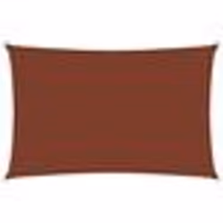 Voile toile dombrage - Parasol - Rectangulaire - 4 x 7 m - Tissu Oxford - Terre cuite