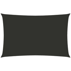 Voile toile d'ombrage parasol tissu oxford rectangulaire 5 x 8 m anthracite