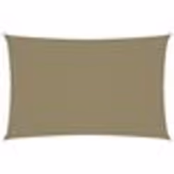 Voile toile d ombrage parasol tissu oxford rectangulaire 5 x 8 m beige