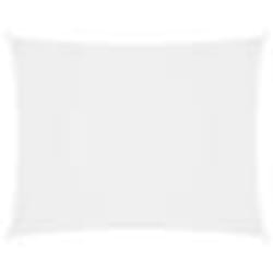 Voile toile d ombrage parasol tissu oxford rectangulaire 6 x 7 m blanc