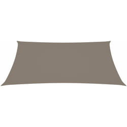 Helloshop26 - Voile toile d'ombrage parasol tissu oxford rectangulaire 6 x 7 m taupe