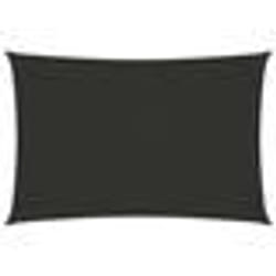 Voile d ombrage parasol tissu oxford rectangulaire 6 x 8 m anthracite