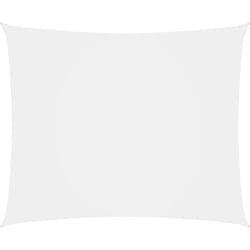 Helloshop26 - Voile toile d'ombrage parasol tissu oxford rectangulaire 6 x 8 m blanc