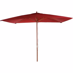 Décoshop26 04_0003820 parasol de terrasse Parasol de plage Rectangle Bordeaux, Bois