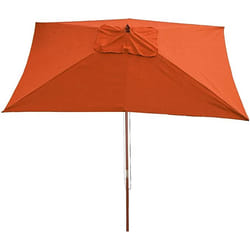 Décoshop26 04_0003819 parasol de terrasse Parasol de plage Carré Marron, Terre cuite