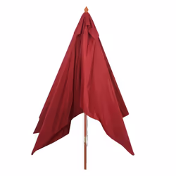 Décoshop26 04_0003825 parasol de terrasse Parasol d'aire de jeux commerciale Rectangle Aluminium, Crème