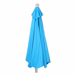 Décoshop26 04_0003903 parasol de terrasse Parasol de balcon Autres Turquoise, Blanc