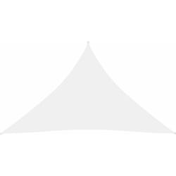 Helloshop26 - Voile d'ombrage parasol tissu oxford triangulaire 2,5 x 2,5 x 3,5 m blanc