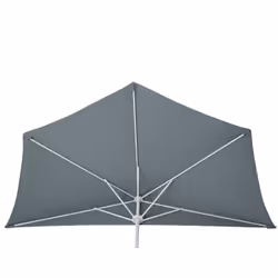 Décoshop26 04_0003851 parasol de terrasse Parasol de balcon Autres Gris, Blanc - Vue supplémentaire 6