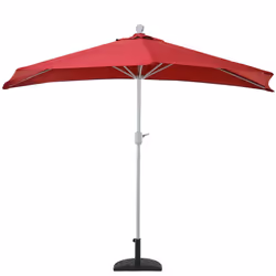 Décoshop26 04_0003848 parasol de terrasse Parasol de balcon Autres Rouge, Blanc