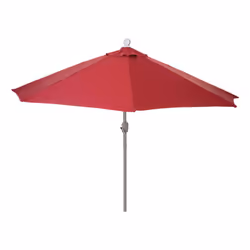 Décoshop26 04_0003852, Parasol de balcon, Autres, Bordeaux, Blanc, Polyester, Aluminium, Aluminium