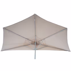 Décoshop26 04_0003849 parasol de terrasse Parasol de balcon Autres Crème, Blanc