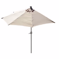 Décoshop26 04_0003850, Parasol de balcon, Triangle, Crème, Polyester, Aluminium, Aluminium
