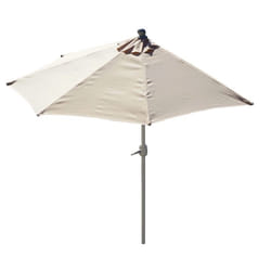 Décoshop26 04_0003850 parasol de terrasse Parasol de balcon Triangle Crème