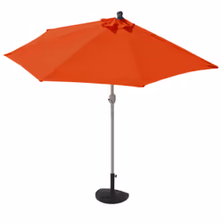Décoshop26 04_0003834, Parasol de balcon, Autres, Orange, Blanc, Polyester, Aluminium, Aluminium