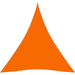 Voile toile d'ombrage parasol tissu oxford triangulaire 3,6 x 3,6 x 3,6 m orange