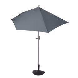 Décoshop26 04_0003837, Parasol de balcon, Autres, Anthracite, Blanc, Polyester, Aluminium, Aluminium