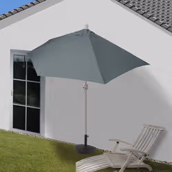 Décoshop26 04_0003837 parasol de terrasse Parasol de balcon Autres Anthracite, Blanc