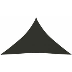 Helloshop26 - Voile toile d'ombrage parasol tissu oxford triangulaire 3 x 3 x 4,24m anthracite