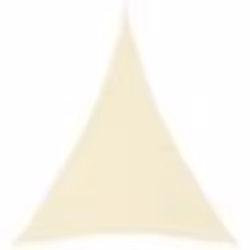 Voile toile dombrage - Non spécifié - Triangulaire - 3 x 4 x 4 m - Tissu Oxford enduit PU - Crème