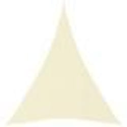 Voile toile dombrage - Non spécifié - Triangulaire - 3 x 4 x 4 m - Tissu Oxford enduit PU - Crème