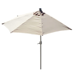 Décoshop26 04_0003838 parasol de terrasse Parasol de balcon Autres Crème, Blanc