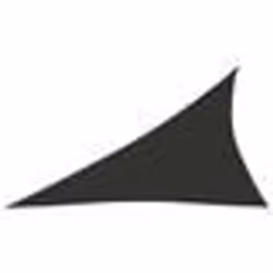 Voile toile dombrage - ANTHRACITE - Triangulaire - 3 x 4 x 5 m - Tissu Oxford enduit PU - Résistant UV