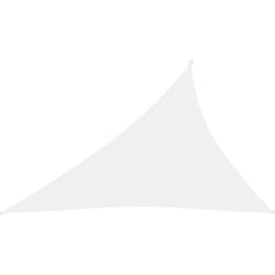 Helloshop26 - Voile d'ombrage parasol tissu oxford triangulaire 3 x 4 x 5 m blanc