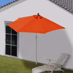 Décoshop26 04_0003902 parasol de terrasse Parasol de balcon Triangle Terre cuite