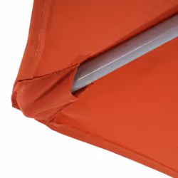 Décoshop26 04_0003902 parasol de terrasse Parasol de balcon Triangle Terre cuite