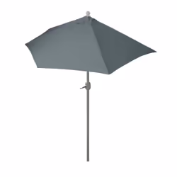 Décoshop26 04_0003900, Parasol de balcon, Autres, Noir, Crème, Gris, Polyester, Aluminium, Aluminium