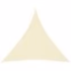 Voile toile d ombrage parasol tissu oxford triangulaire 45 x 45 x 45 m creme