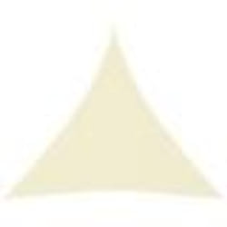 Voile toile d ombrage parasol tissu oxford triangulaire 45 x 45 x 45 m creme