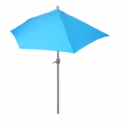 Décoshop26 04_0003828 parasol de terrasse Parasol de balcon Autres Turquoise, Blanc