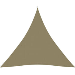 Helloshop26 - Voile toile d'ombrage parasoltissu oxford triangulaire 4 x 4 x 4 m beige