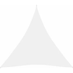 Helloshop26 - Voile toile d'ombrage parasol tissu oxford triangulaire 4 x 4 x 4 m blanc